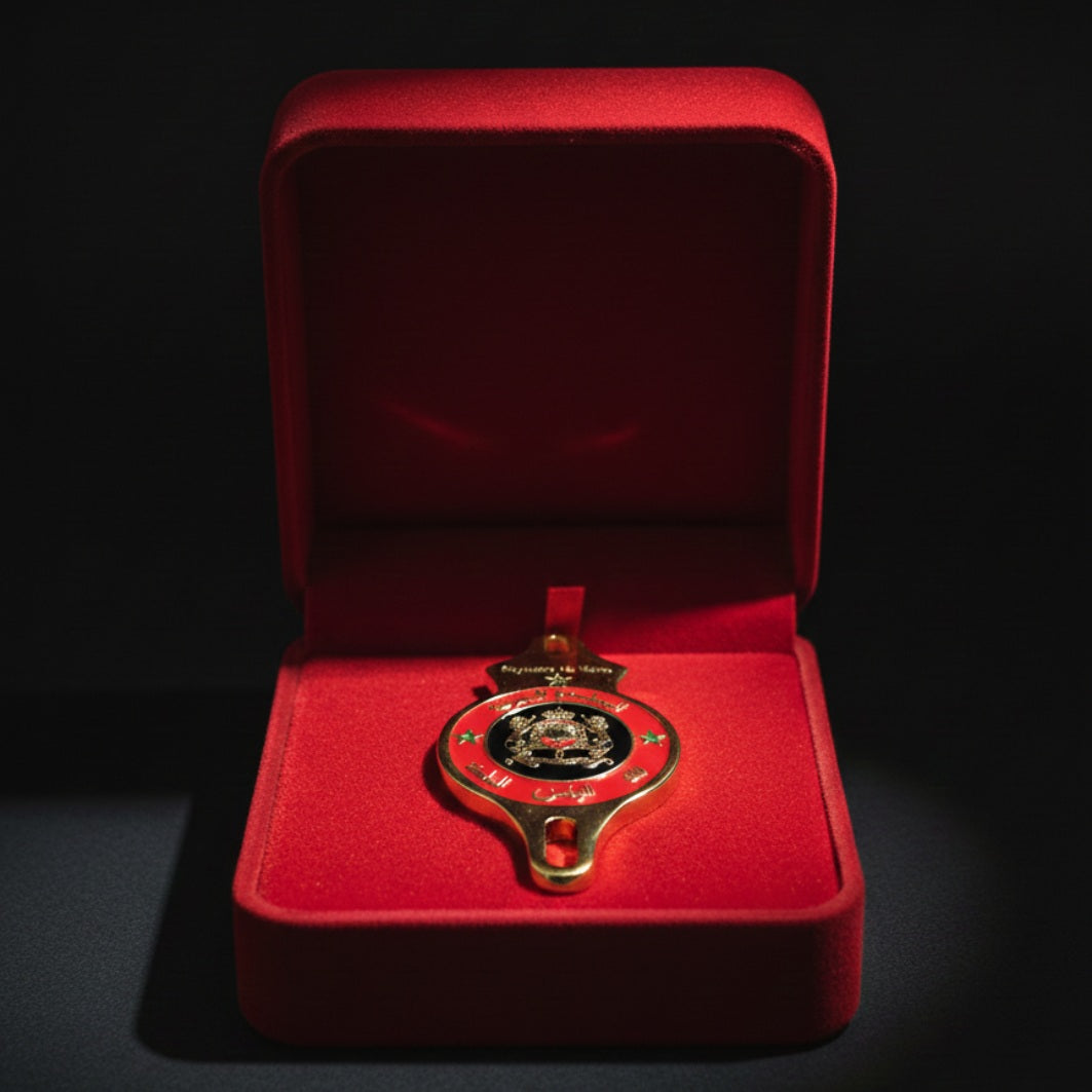 Écusson Royal Marocain – Edition Noire Prestige