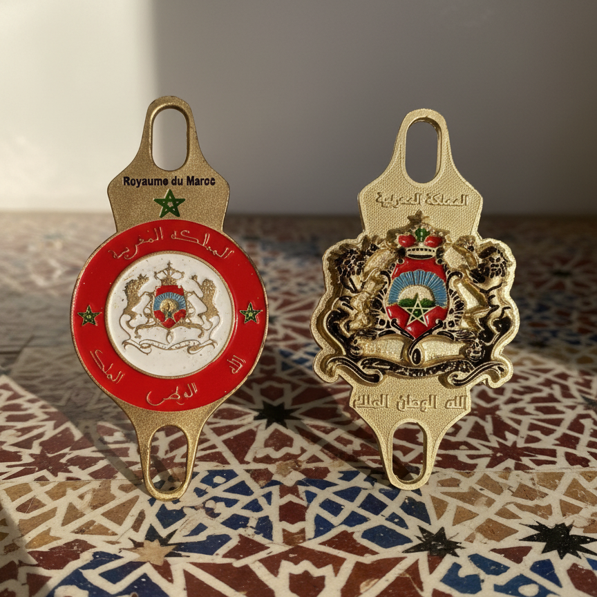 Pack Écusson Royal Marocain - blanche classique / Or suprême